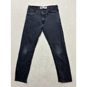 Levis 511 Skinny Jeans Kids Size 14 Reg Black Washed Denim W27 L27 5511-006